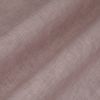Semi-opaque mauve linen curtain with fine crosshatch weave, hanging in soft vertical folds and gently diffusing light; close-up view, neutral indoor lighting, no visible room or window.