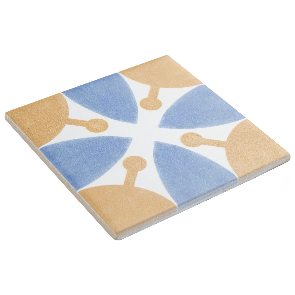 Revival Mini Leaf 3-7/8 in. x 3-7/8 in. Ceramic Floor and Wall Tile
