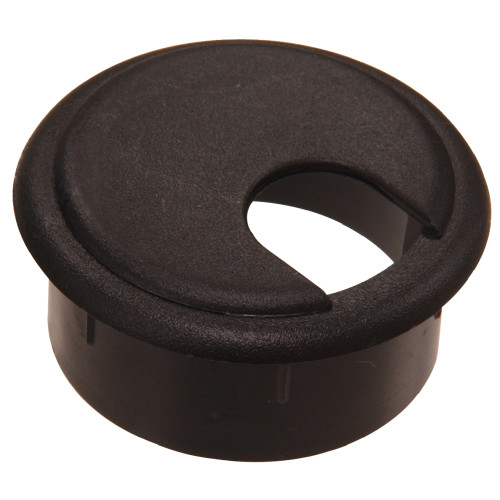 Deep Drawer Black Computer Grommet (1-1/2