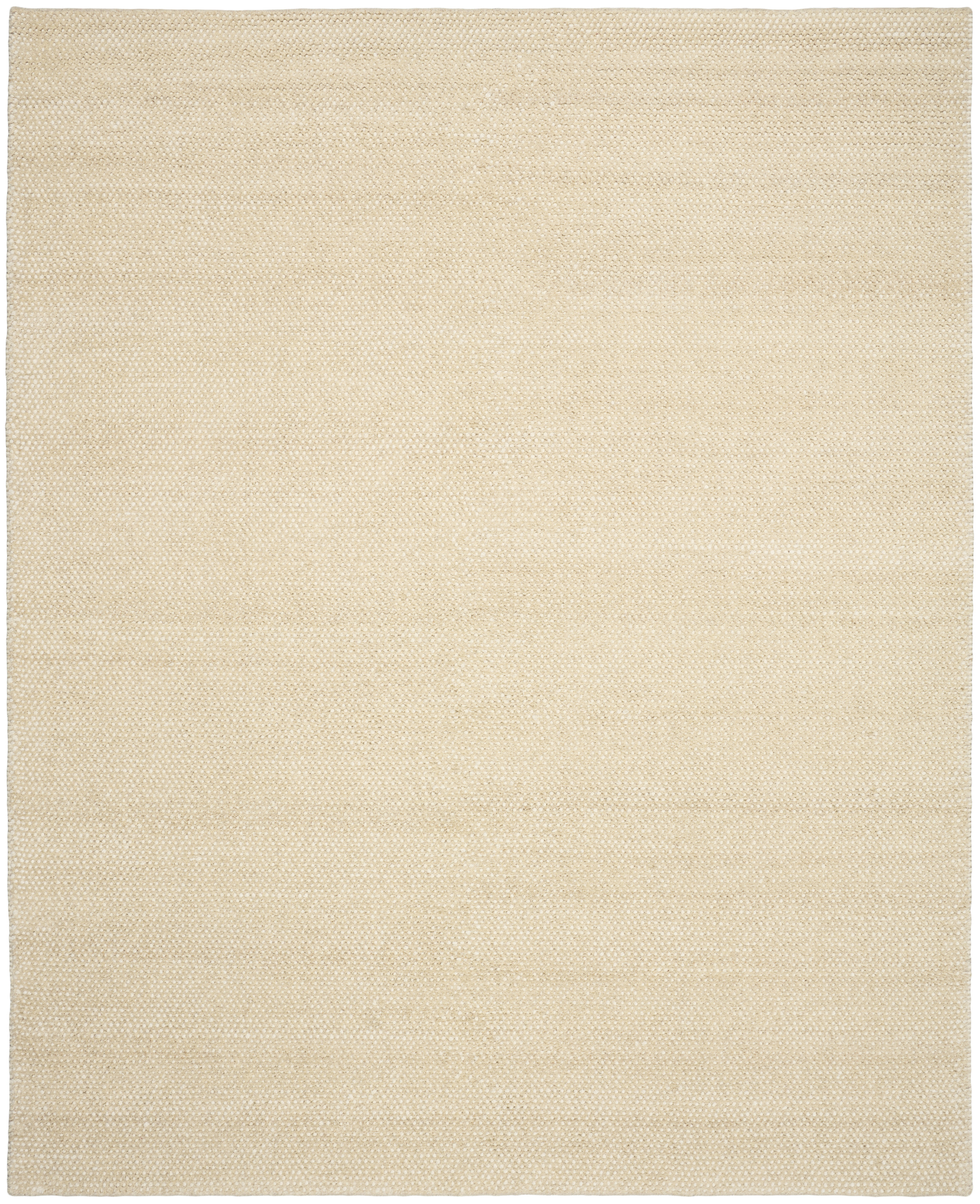 DKNY Pure Rows 5'3" x 7'3" Ivory Beige Farmhouse Indoor Rug