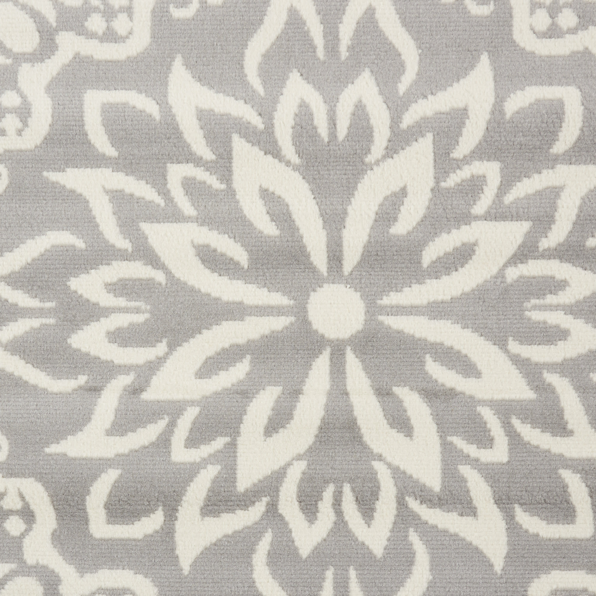 Nourison Jubilant 8' x Round Ivory/Grey Farmhouse Indoor Rug