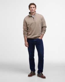 Nelson Half-Zip Sweatshirt Stone Marl