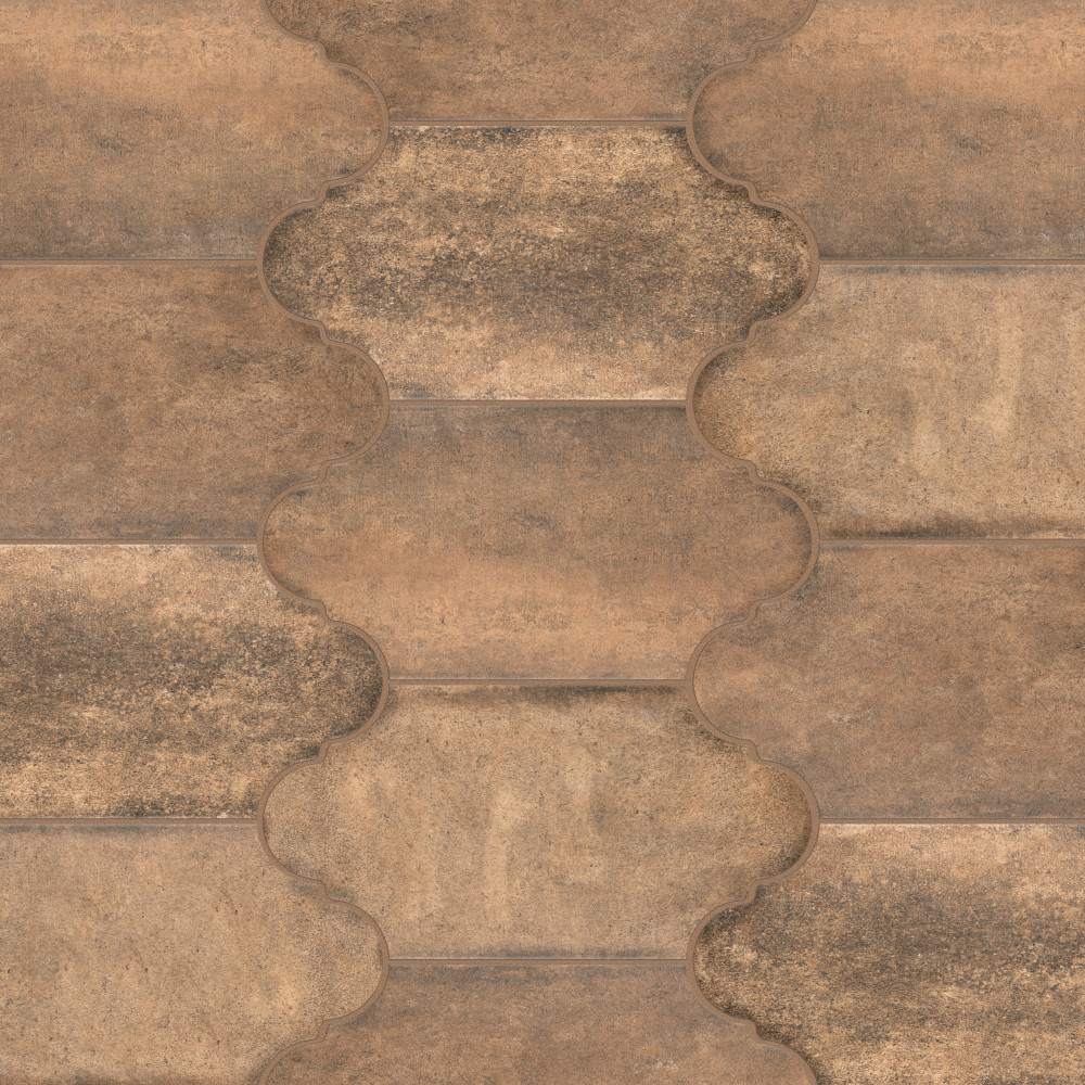 Alhama Provenzal Cotto 6-1/4 in. x 12-3/4 in. Porcelain Floor and Wall Tile