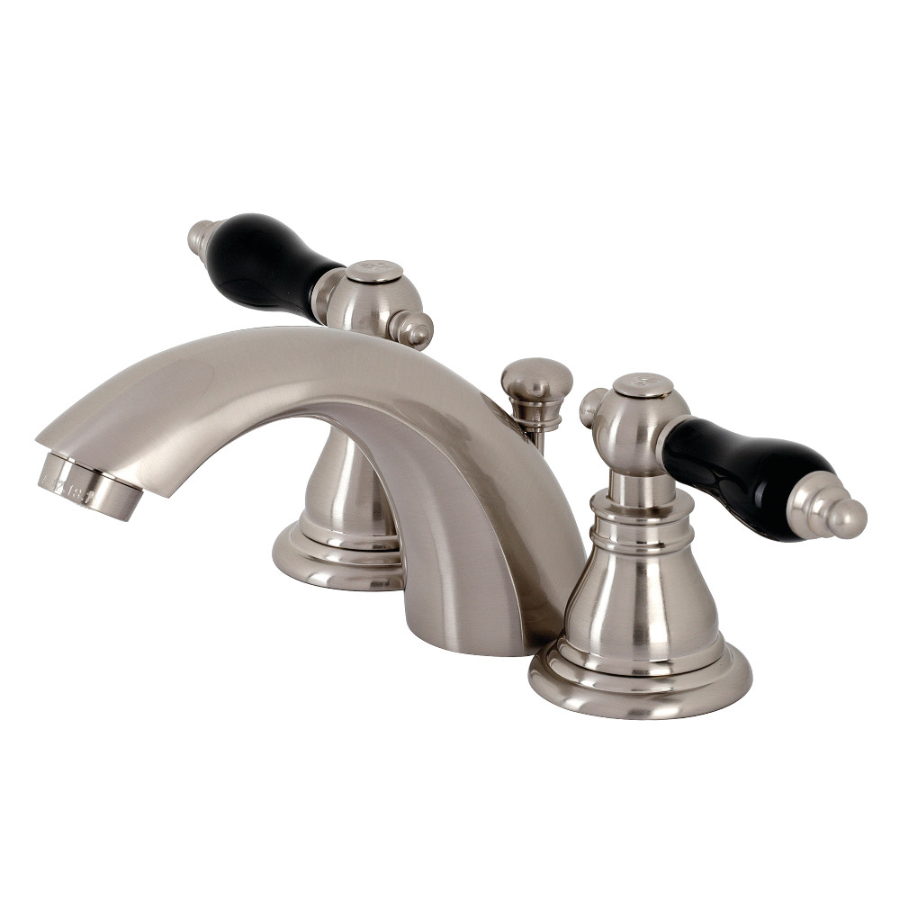 Mini-Widespread Bathroom Faucet with Pop-Up Drain, Brushed Nickel with 6 Finish Options