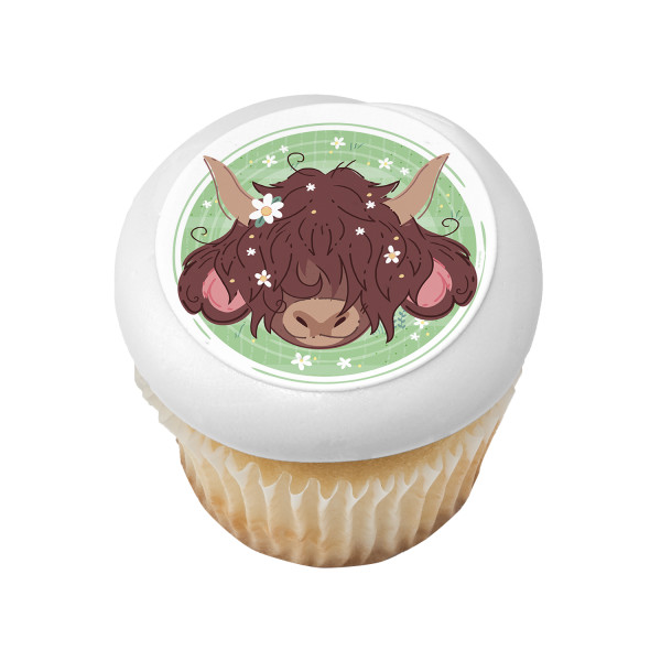 Highland Cow PhotoCake® Edible Image®