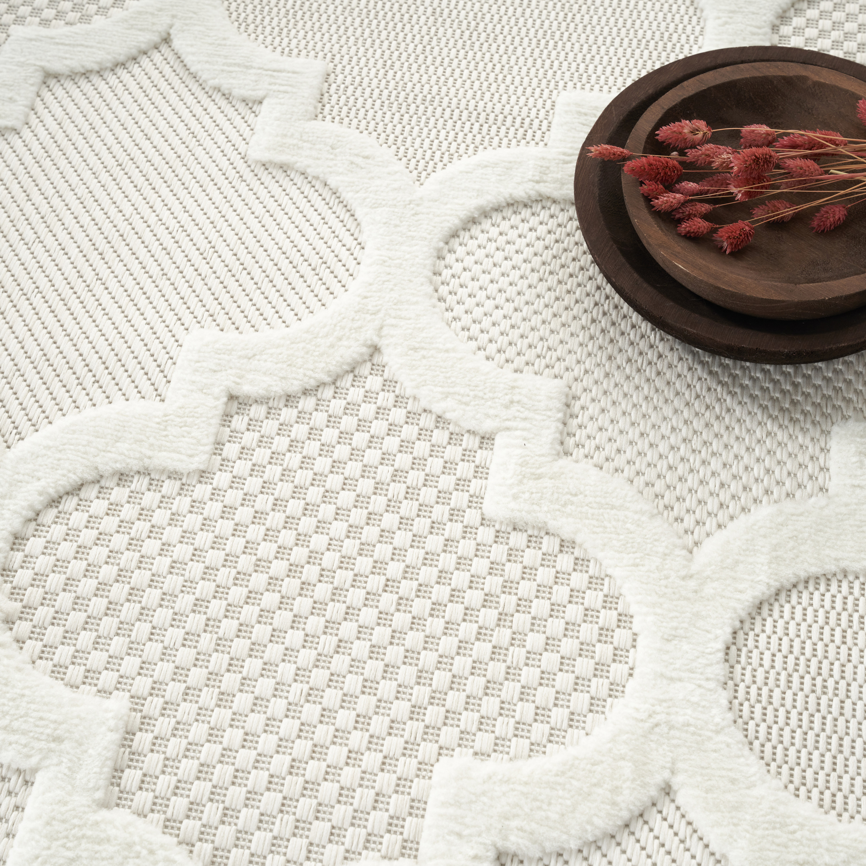 Nourison Easy Care 5' x 7' Ivory White Modern Rug