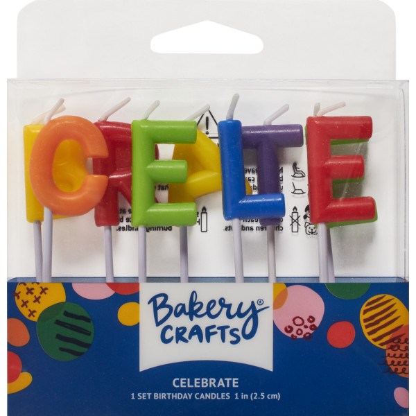 Celebrate Letters Specialty Candles