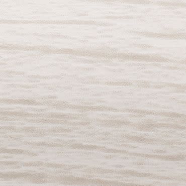 Cream-beige textured wallpaper covering a flat surface, showing subtle horizontal striations and faint mottling; close-up view with soft, even lighting, neutral, no additional elements.