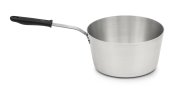 7-quart Wear-Ever® tapered aluminum saucepan with natural finish and silicone handle