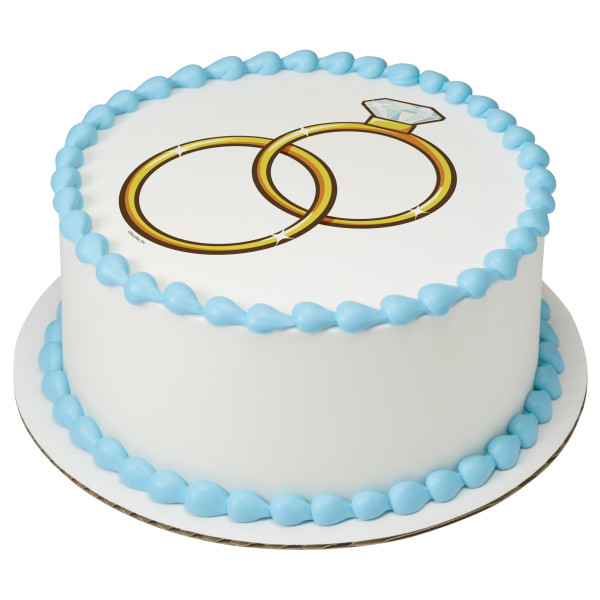 Wedding Rings PhotoCake® Edible Image®