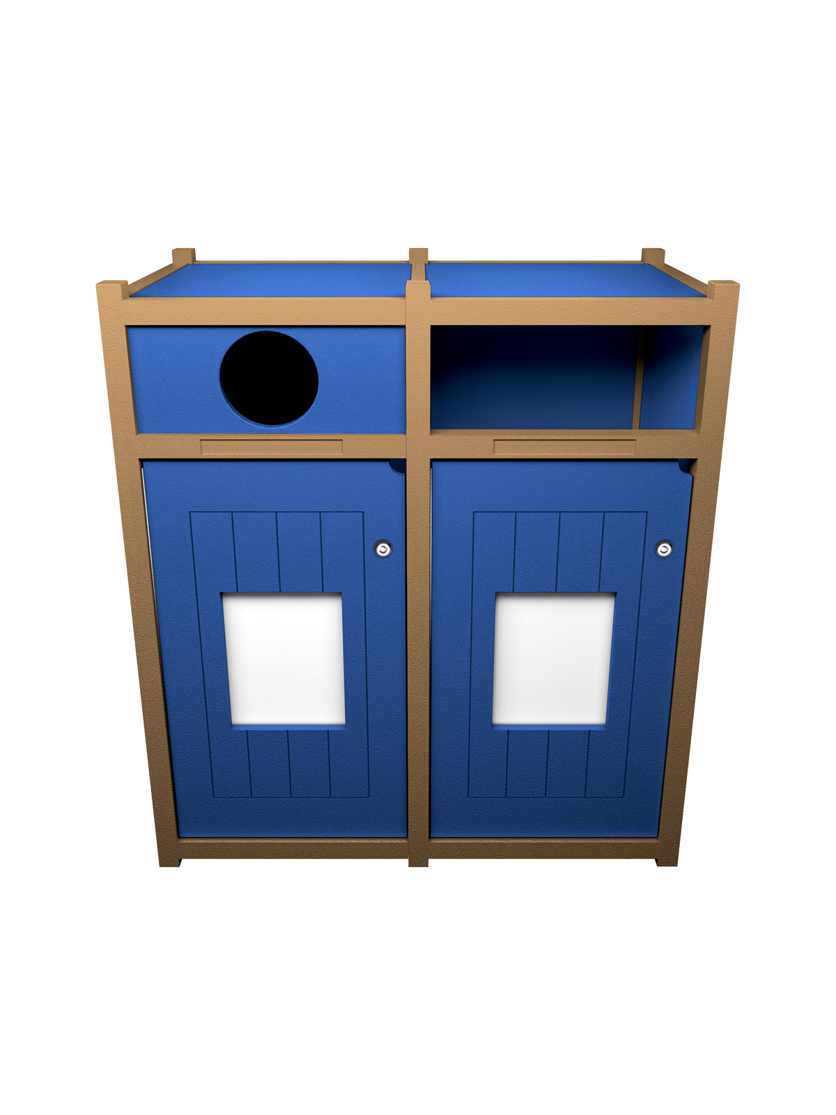 VISION – Double – Unit – Circle-Full – Cedar-Blue
