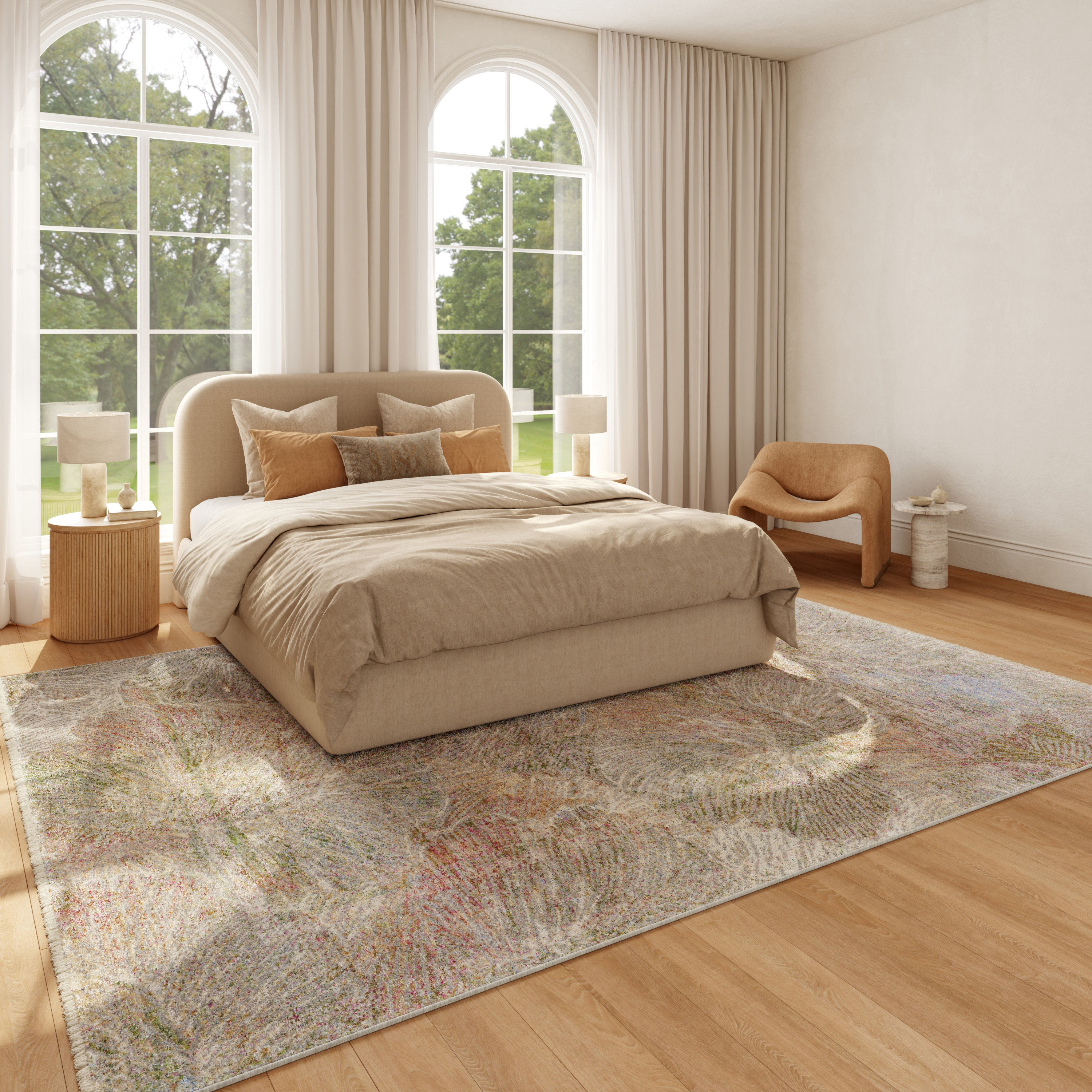 Nourison Vintage Harmony 7'10" x 9'10" Sage Multicolor Bohemian Indoor Rug