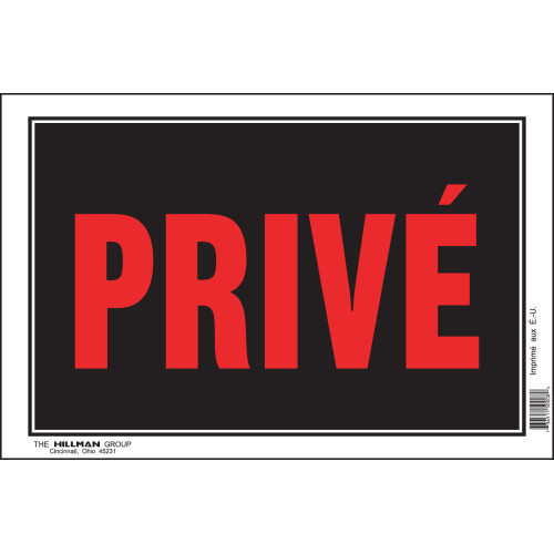 French Private Sign, 8