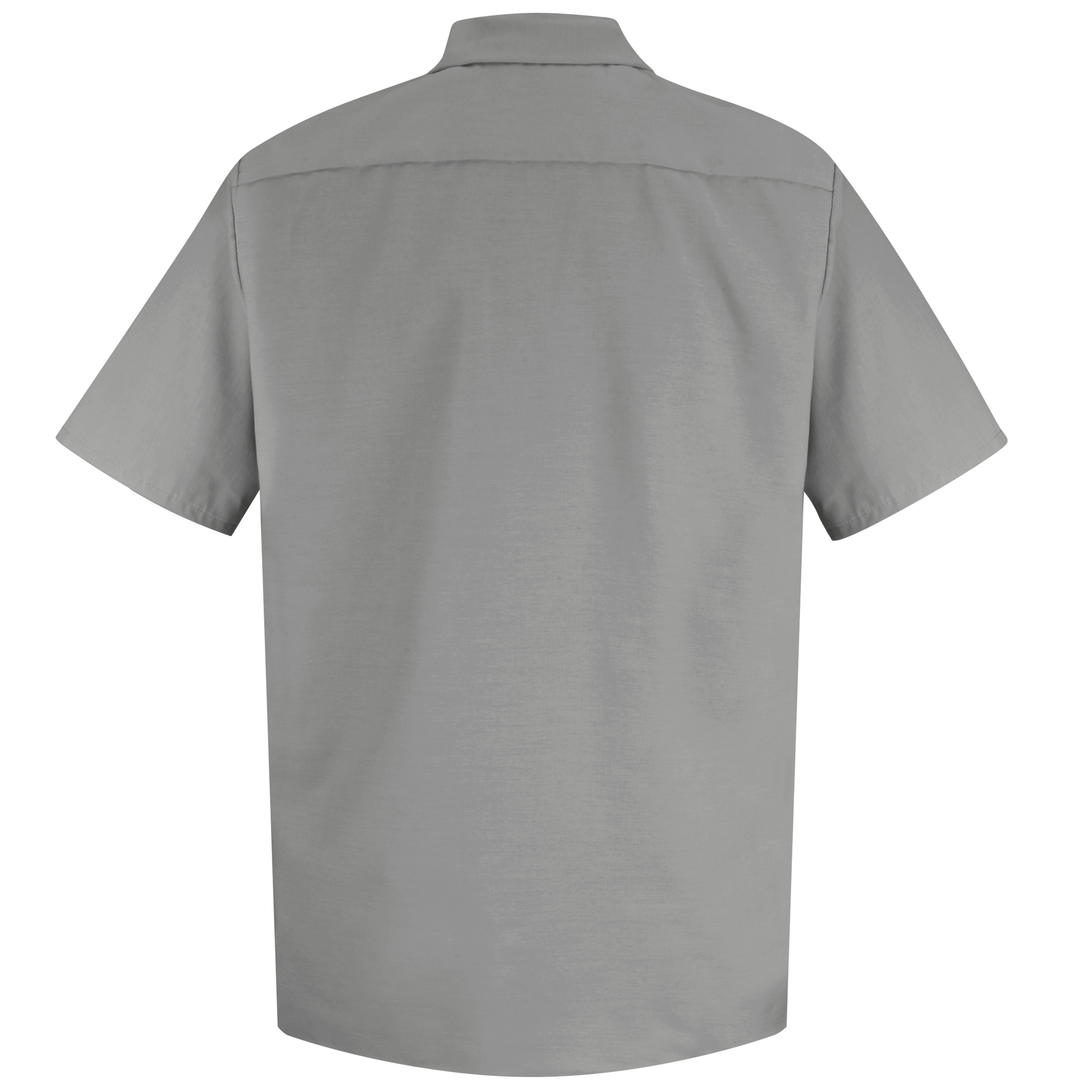 Red Kap Men's Short Sleeve Specialized Pocketless Work Shirt - Picture 7 of 11