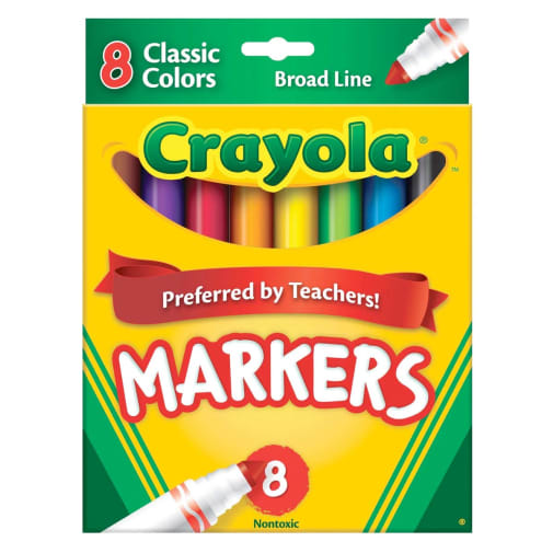 Crayola Broad Line Markers Classic 8 Count
