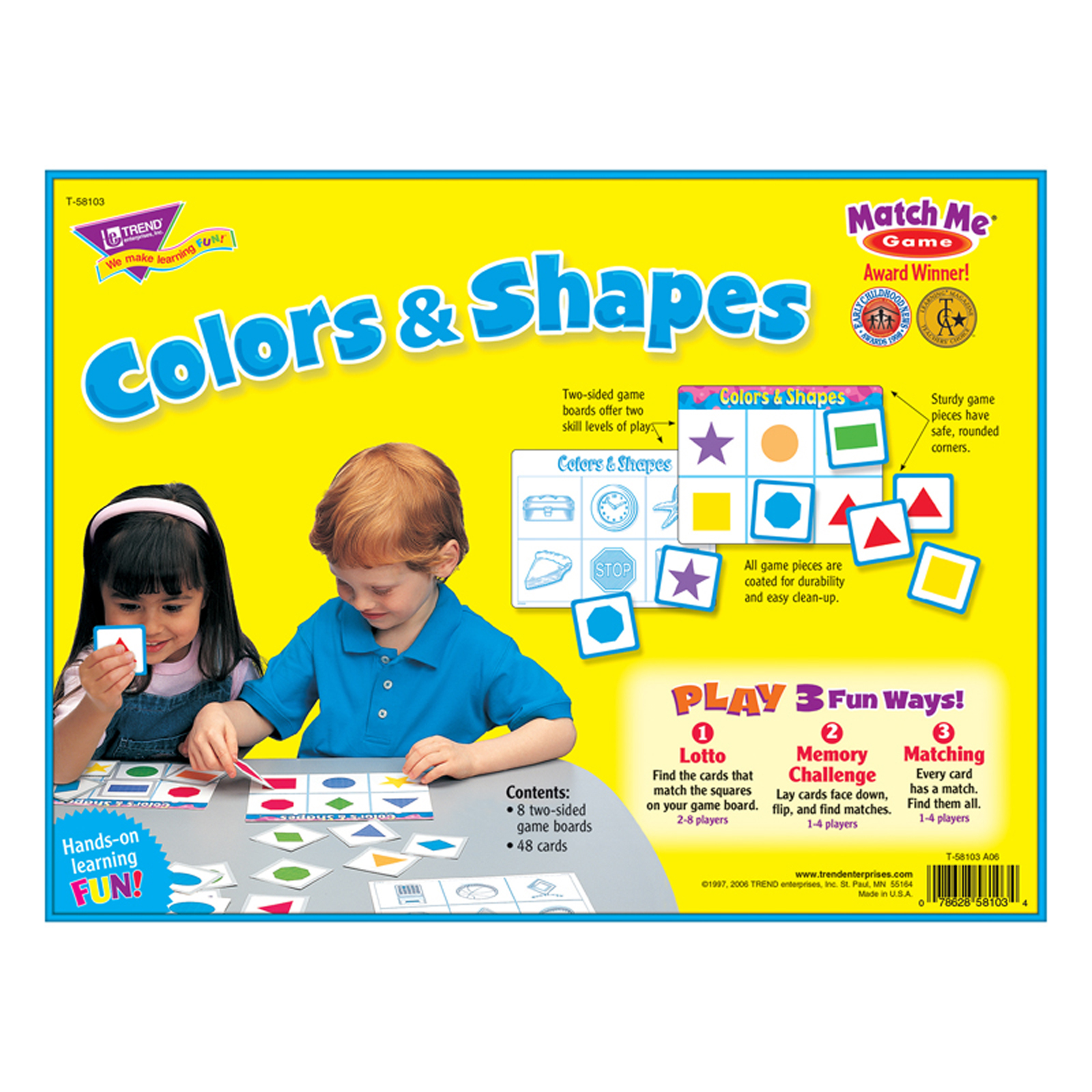 TREND Colors & Shapes Match Me Games image number null