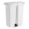 Rubbermaid Commercial, Streamline, Step-On, 8 gal, Resin, White, Rectangle, Receptacle