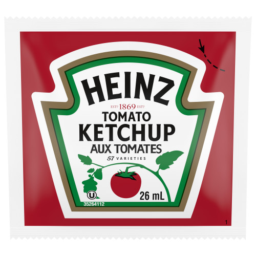  HEINZ Ketchup cacher, sachets individuels – 396 x 26 mL 
