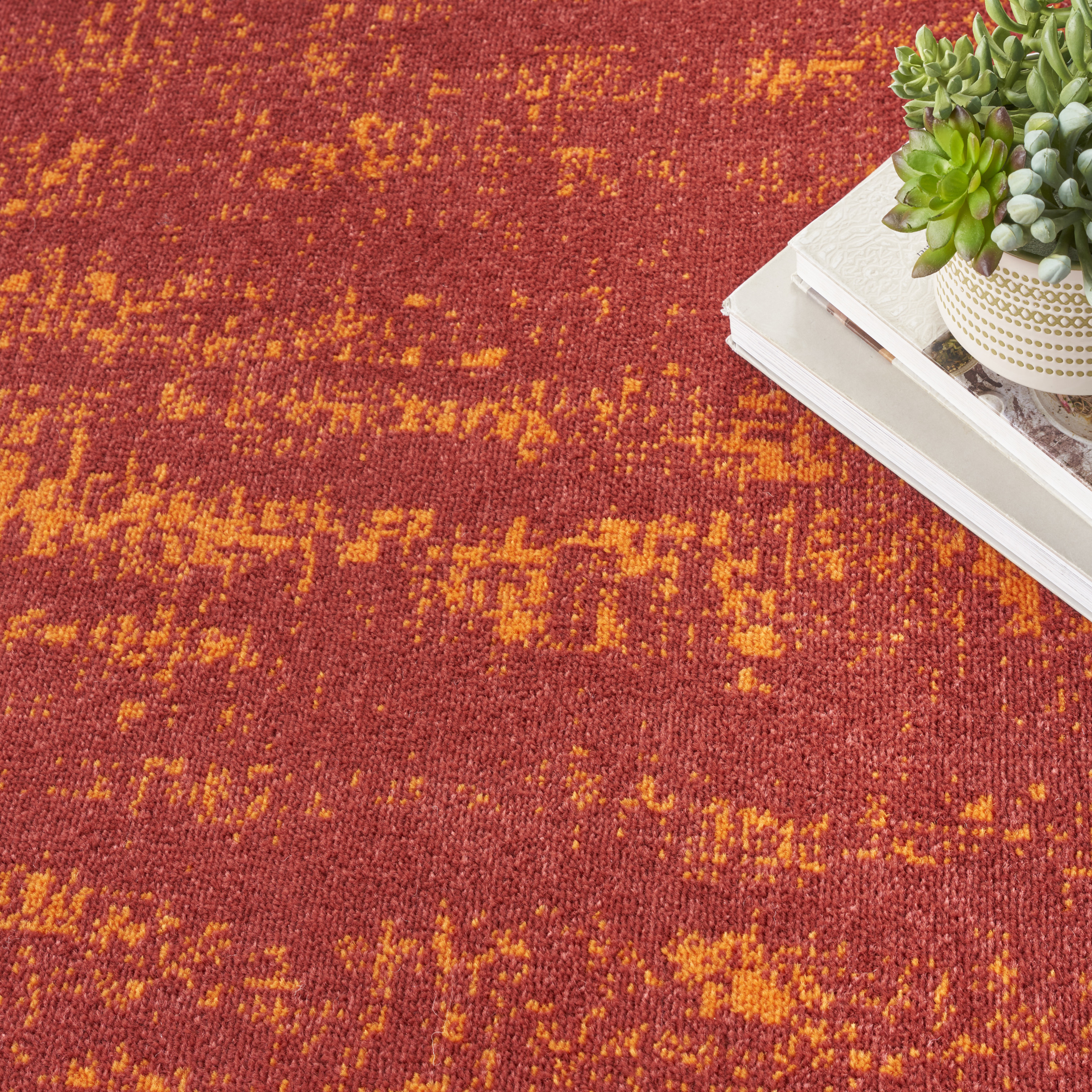 Nourison Nourison Essentials 8' x Round Red Modern Rug