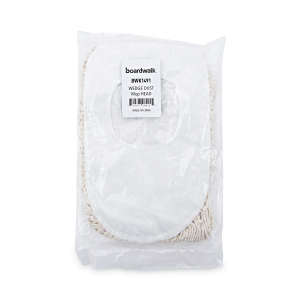 Boardwalk, Cotton Wedge Dust Mop Head, 17.5"W, White