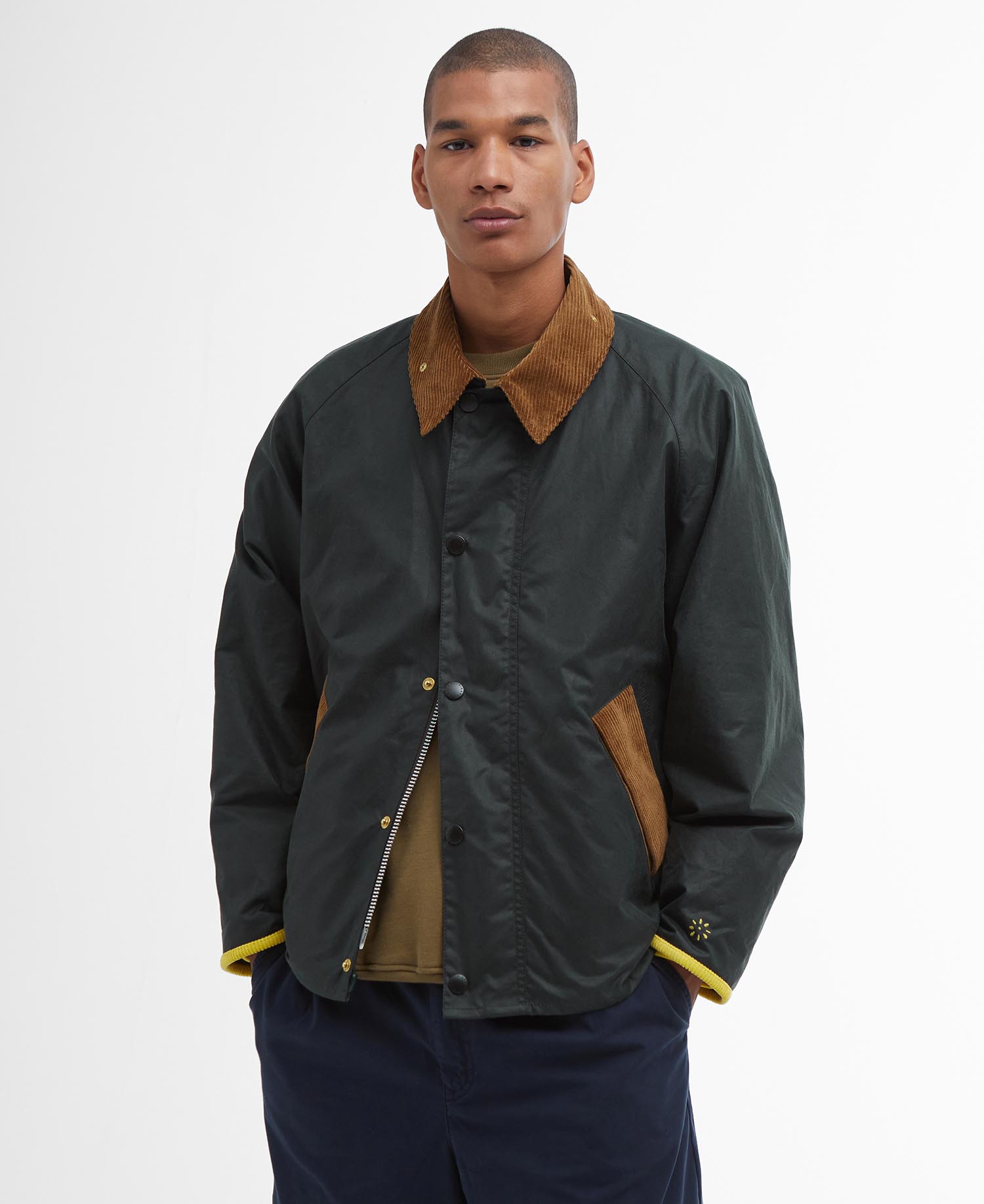 Barbour x Flower Mountain Oversized Transport Waxed Jacket image number 0
