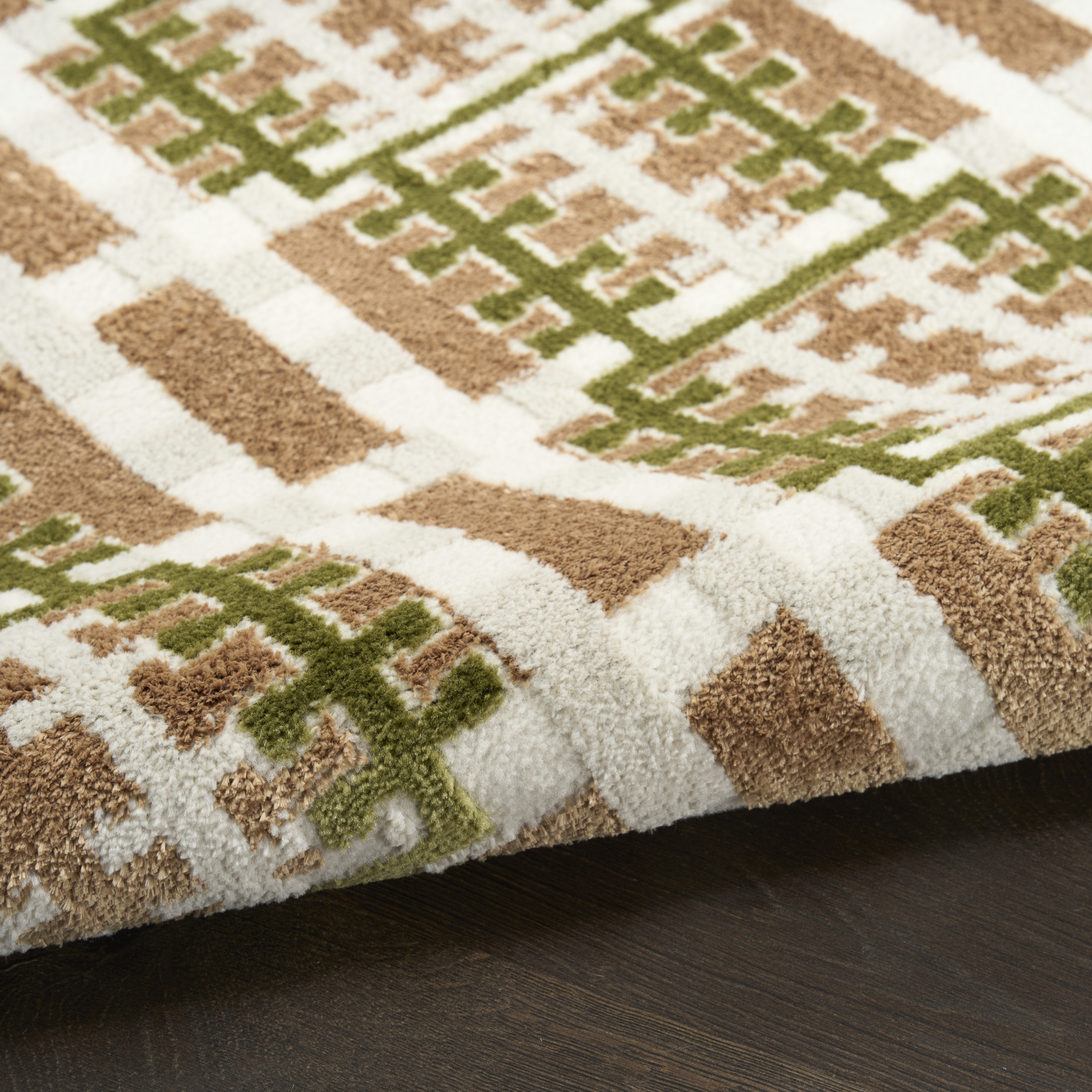 Nourison Nordic 2' x 6' Multicolor Modern Indoor Rug