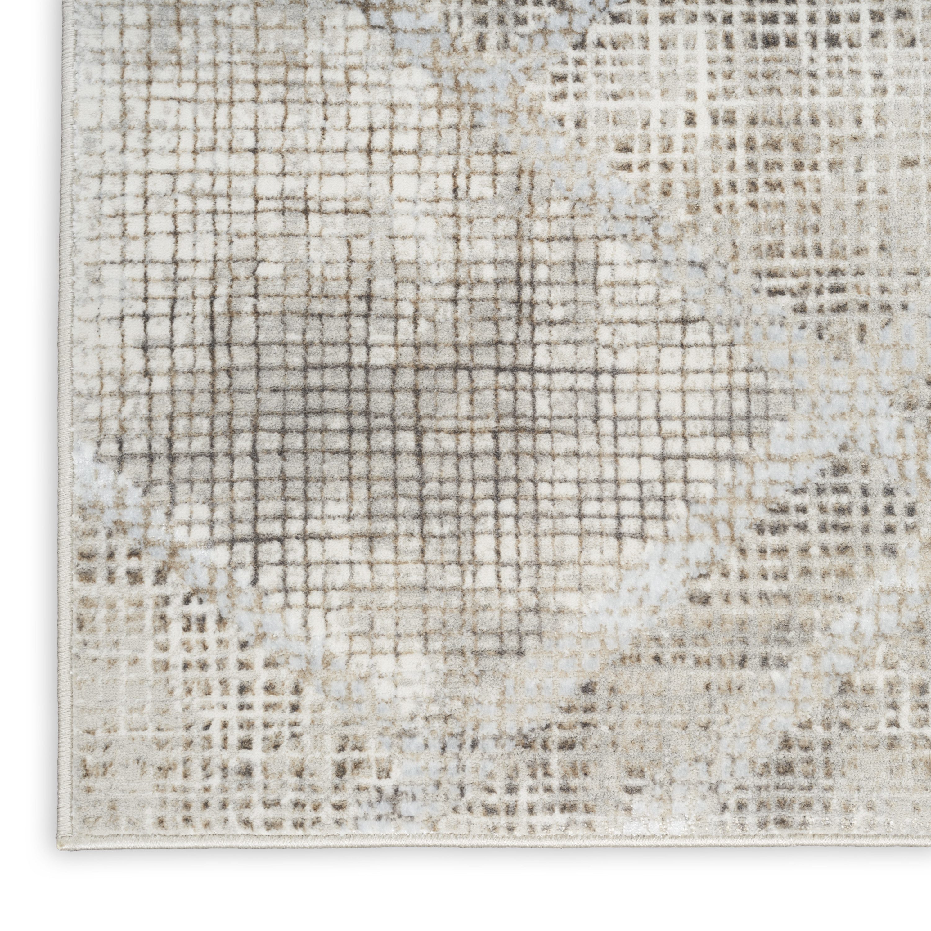 Nourison Sparkle 7'10" x 9'10" Grey Modern Indoor Rug