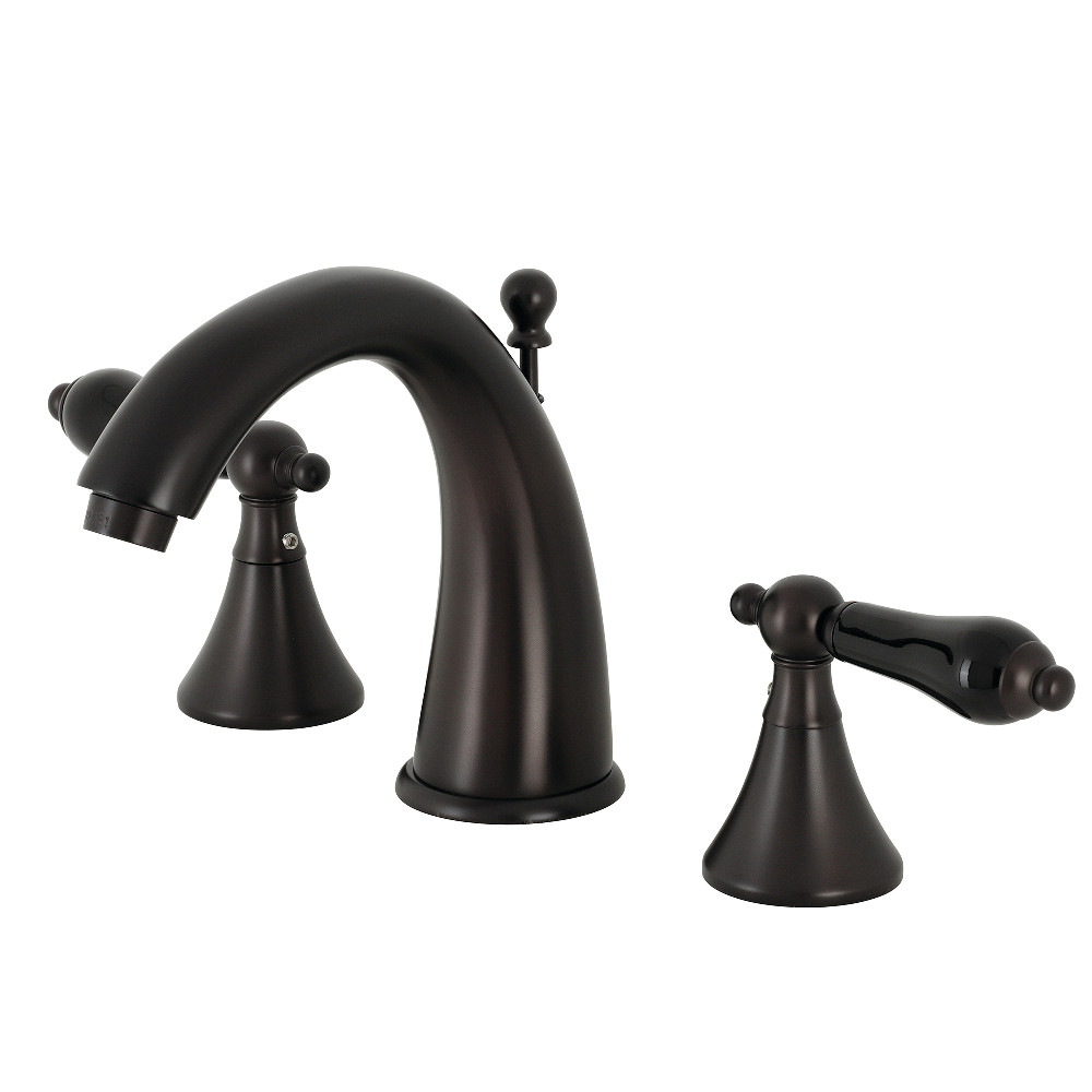 Widespread Bathroom Faucet Oil Rubbed Bronze with Brass Pop-Up, with 4 Finish Options
