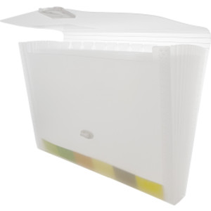 Translucent 13-Pocket Letter Size Poly Expanding File
