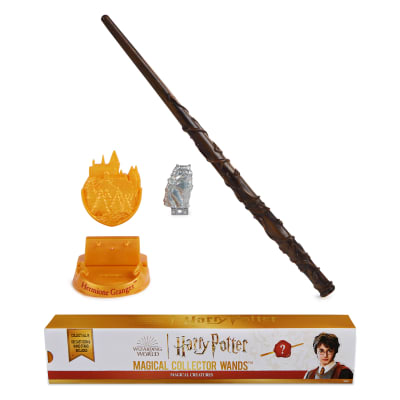 Wizarding World Harry Potter, Magical Collector Mystery Wand with Stand & Die-cast Icon, Magical Creatures Series (Styles Will Vary)