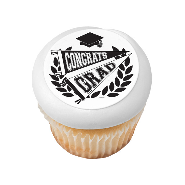 Congrats Grad Pennants PhotoCake® Edible Image®