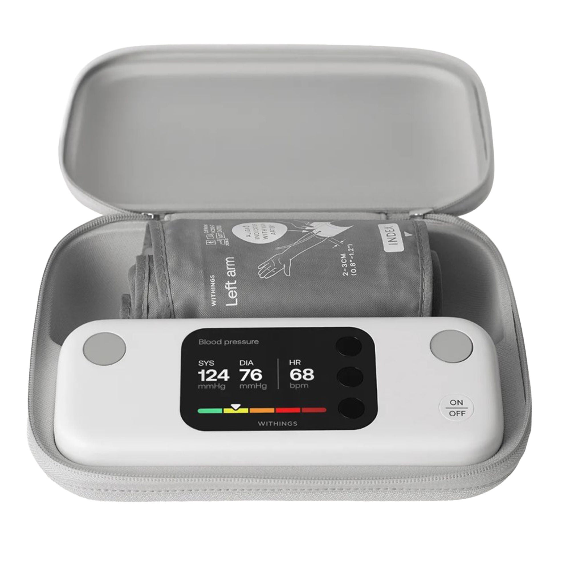Digital Blood Pressure Monitor Withings® Adult Cuff Arm Nylon Cuff Mobile