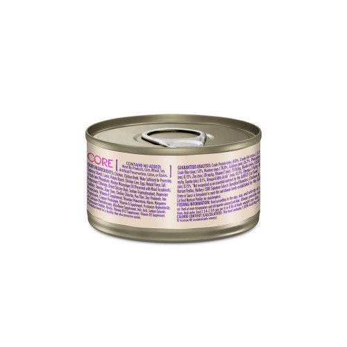 Wellness CORE Signature Selects Chicken & Lamb back packaging