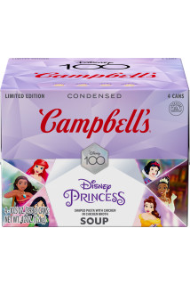 Campbell’s® Condensed Disney Princess Chicken & Shaped Pasta Soup (4 pack)