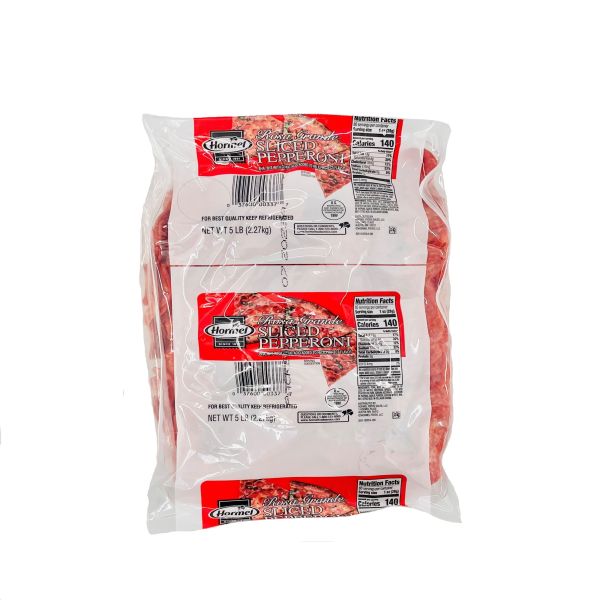 HORMEL(r) ROSA GRANDE(r) Pepperoni, Sliced, 2/5 lb . C1N1 - Front No Plunge In Package (Hi Res)