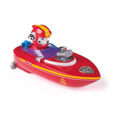 SwimWays PAW Patrol Marshall Rescue Boat, Swimming Pool Accessories & Kids Pool Toys, PAW Patrol Party Supplies, Bath Toys for Kids and Toddlers, Ages 4 and Up