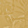 Oversized tropical leaves form a repeating botanical pattern in warm mustard-yellow tones, rendered with subtle highlights and a visible woven fabric texture across the background.