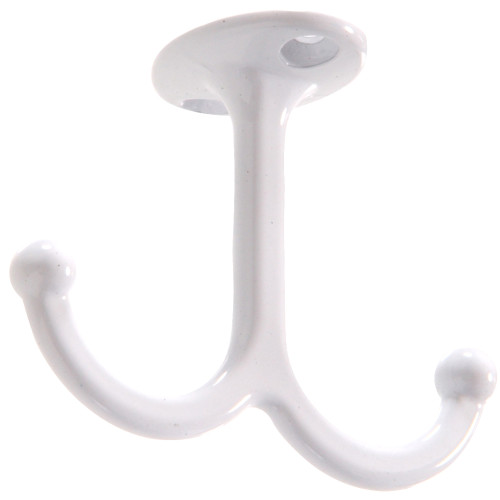Hardware Essentials Under Shelf Coat Hook White