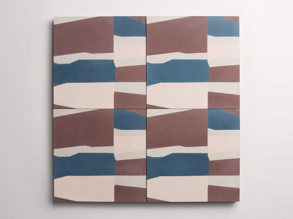 cement | erica tanov | baccio pattern b | federal blue, mocha, stone + taro 