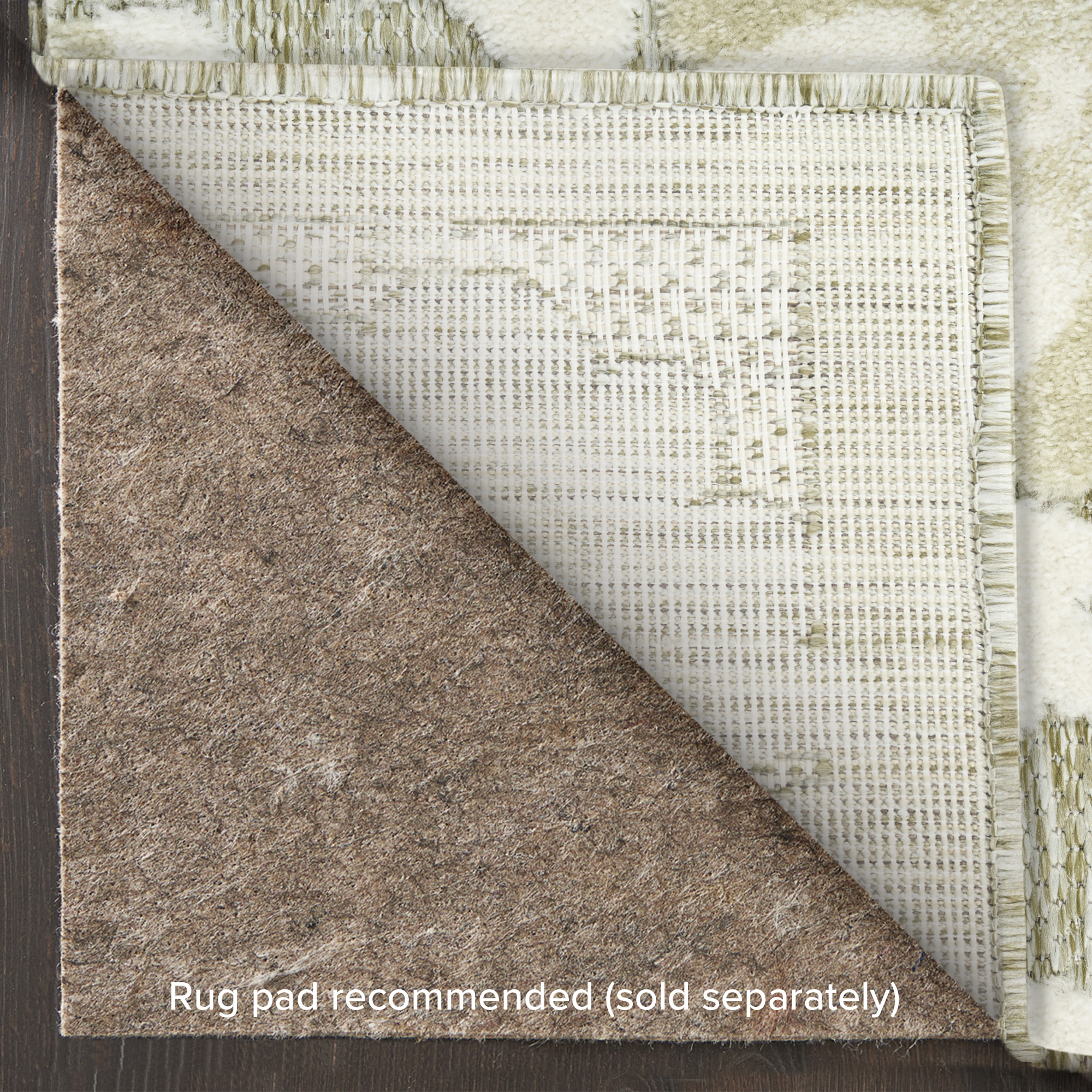 Nourison Aloha 3'6" x 5'6" Ivory Sage Farmhouse Rug