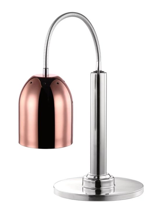 Lampe chauffante cuivre avec support