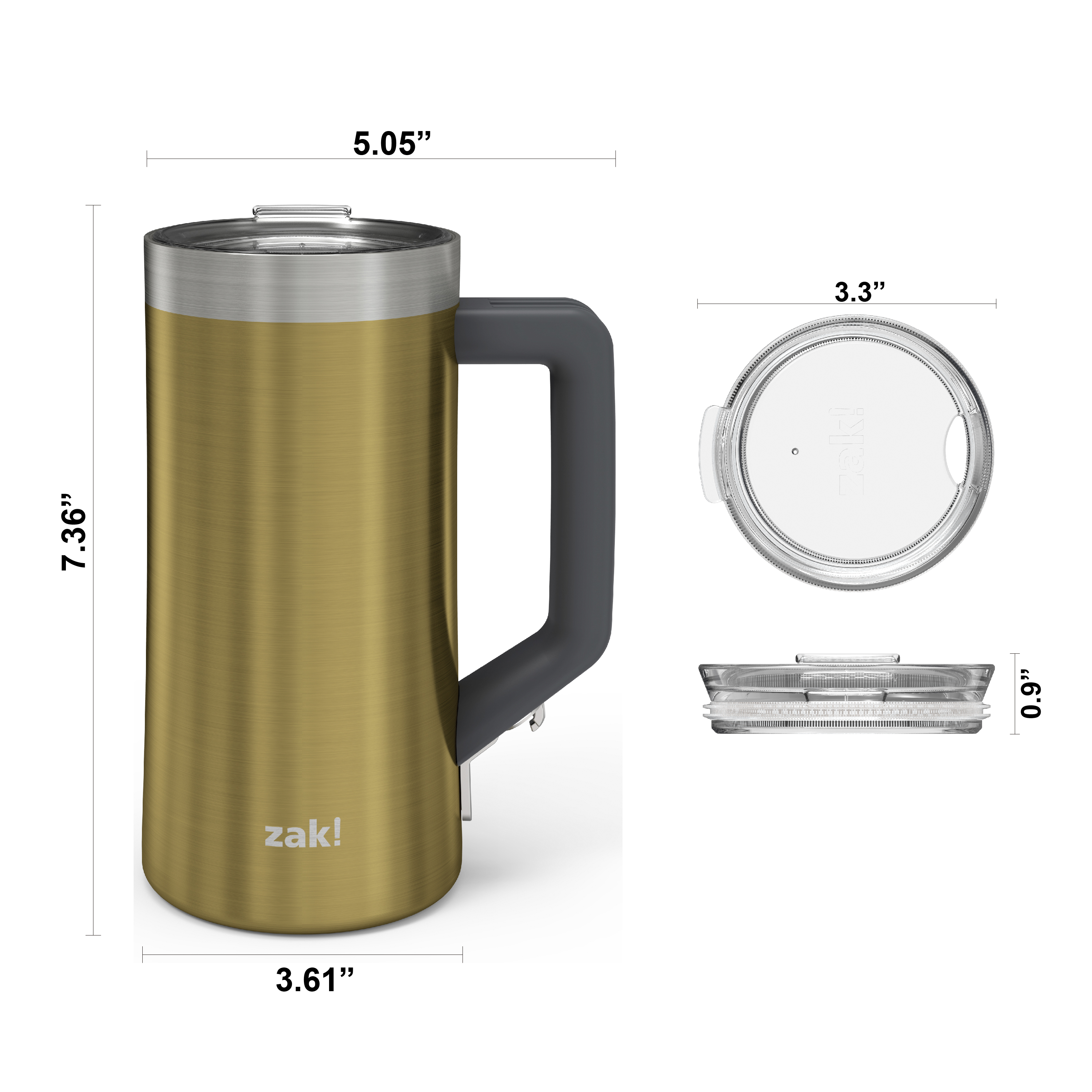 Creston 25 ounce Vacuum Insulated Stainless Steel Tumbler, Gold slideshow image 4 Creston 25 ounce Vacuum Insulated Stainless Steel Tumbler, Gold slideshow image 4