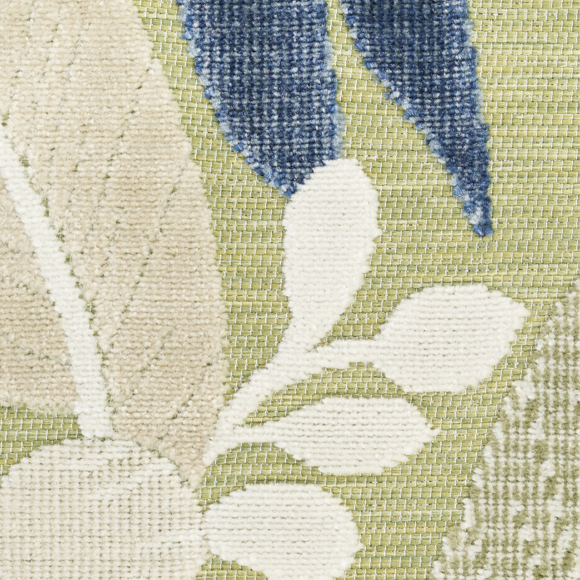 Nourison Suncoast 5'3" x 7'3" Green Blue Tropical Rug