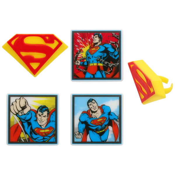 Superman™ Cupcake Rings