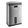Rubbermaid Commercial, Impressions™, 13 gal, Metal, Black, Rectangle, Receptacle
