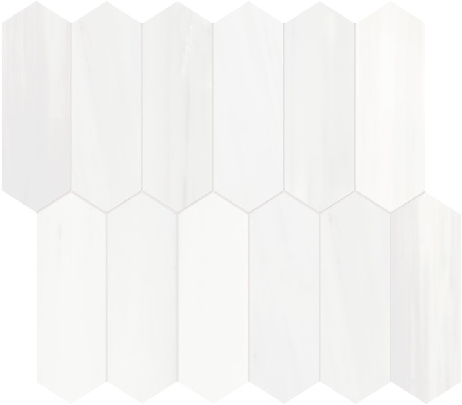 Cosmo Lumino 2×6 Picket Mosaic Honed