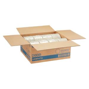 Dixie®, Pathways, Soak-Proof Shield Mediumweight Paper Plates, 8.5" dia, Green/Burgundy