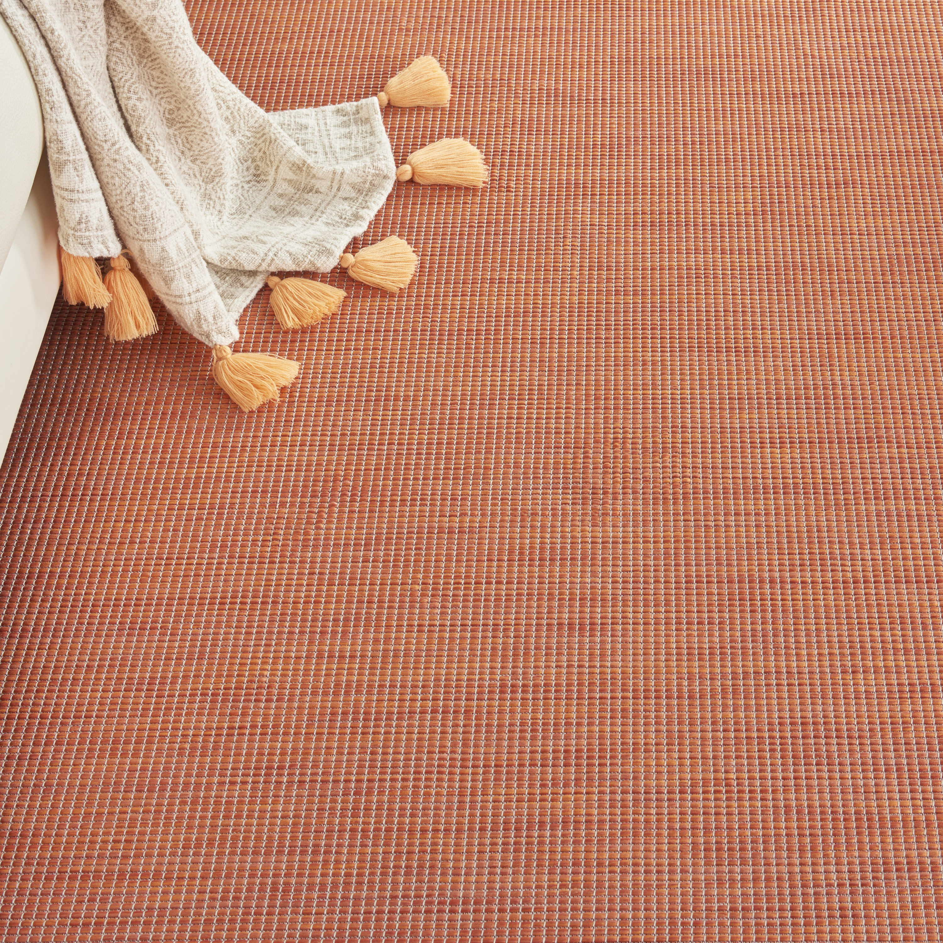 Nourison Positano 7' x 10' Terracotta Modern Rug