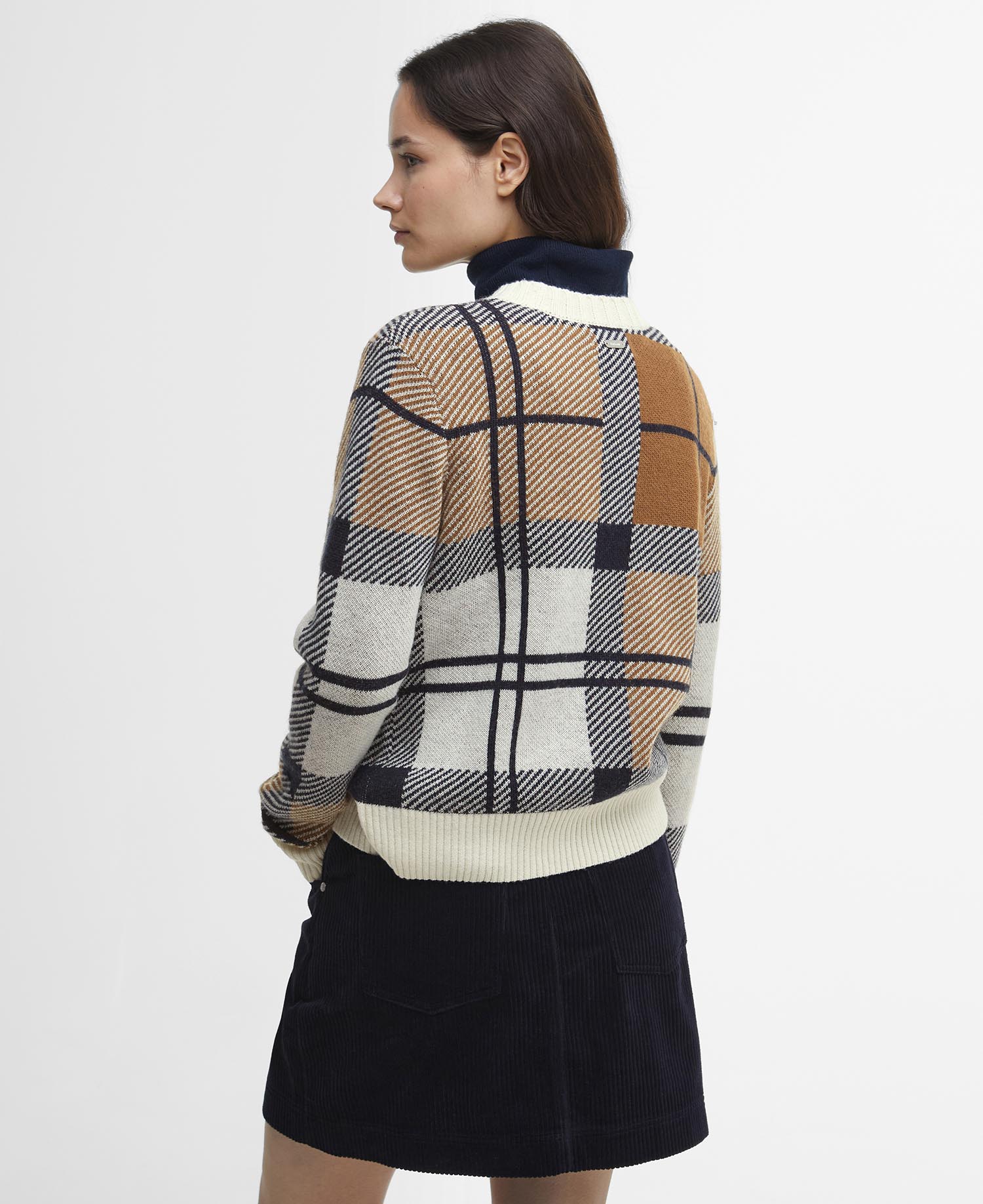 Brigitte Tartan Crew Neck Jumper image number 2