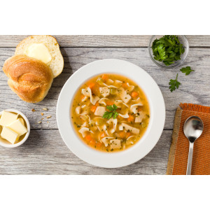 Campbell’s® Culinary Reserve Frozen Ready to Eat Reduced Sodium Chicken Noodle Soup, 4 Pound Pouches, 4-Pack